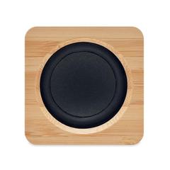Vue Haut-parleur en bambou - Audio de couleur marron| Krokrodeal
