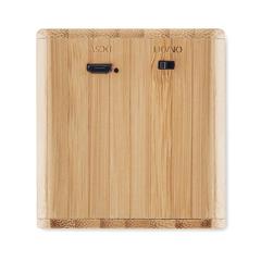 Vue Haut-parleur en bambou - Audio de couleur marron| Krokrodeal