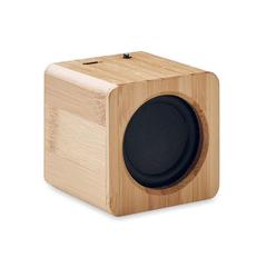 Vue Haut-parleur en bambou - Audio de couleur marron| Krokrodeal