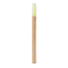 Vue Surligneur 2 en 1 - Duo paper de couleur jaune| Krokrodeal