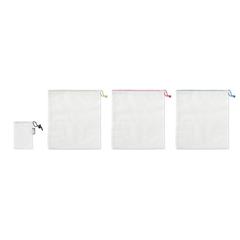 Vue Lot de 3 sacs en RPET - Veggie set rpet de couleur blanc| Krokrodeal