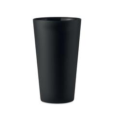 Vue Gobelet réutilisable 500ml - Festa large de couleur noir| Krokrodeal