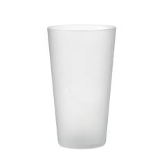 Vue Gobelet réutilisable 500ml - Festa large de couleur blanc| Krokrodeal