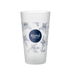 Vue Gobelet réutilisable 500ml - Festa large de couleur blanc| Krokrodeal