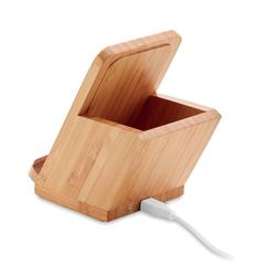 Vue Pot crayons chargeur sans fil - Baicoi de couleur marron| Krokrodeal