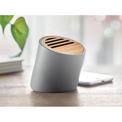 Vue Enceinte sans fil calcaire - Viana sound de couleur gris| Krokrodeal
