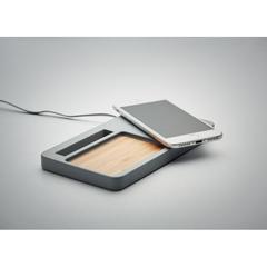 Vue Organisateur chargeur sans fil - Viana desk de couleur gris| Krokrodeal