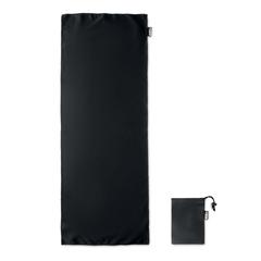 Vue Serviette de sport en RPET - Tuko rpet de couleur noir| Krokrodeal