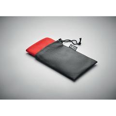 Vue Serviette de sport en RPET - Tuko rpet de couleur rouge| Krokrodeal