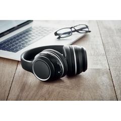 Vue Casque audio Anti bruit (ANC) - Singapur de couleur noir| Krokrodeal