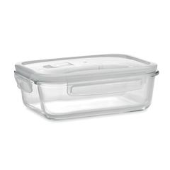 Vue Lunchbox en verre 900ml - Praga lunchbox de couleur blanc| Krokrodeal
