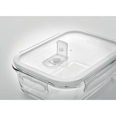 Vue Lunchbox en verre 900ml - Praga lunchbox de couleur blanc| Krokrodeal