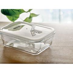 Vue Lunchbox en verre 900ml - Praga lunchbox de couleur blanc| Krokrodeal