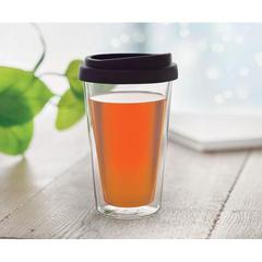 Vue Verre en borosilicate 350ml - Bielo tumbler de couleur noir| Krokrodeal