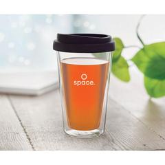 Vue Verre en borosilicate 350ml - Bielo tumbler de couleur noir| Krokrodeal