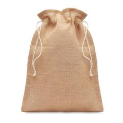 Sac cadeau moyen en jute - Jute medium publicitaire pas cher