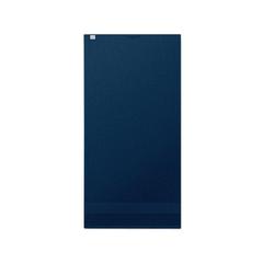 Vue Serviette coton bio 100x50 - Terry de couleur bleu| Krokrodeal