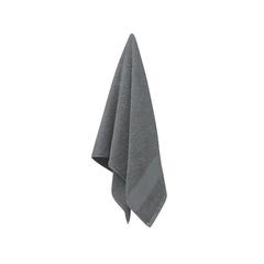 Vue Serviette coton bio 100x50 - Terry de couleur gris| Krokrodeal