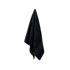 Vue Serviette coton bio 100x50 - Terry de couleur noir| Krokrodeal