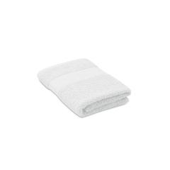Vue Serviette coton bio 100x50 - Terry de couleur blanc| Krokrodeal