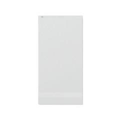 Vue Serviette coton bio 100x50 - Terry de couleur blanc| Krokrodeal