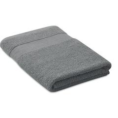 Vue Serviette coton bio 140x70 - Perry de couleur gris| Krokrodeal