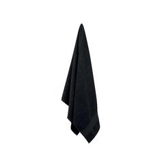 Vue Serviette coton bio 140x70 - Perry de couleur noir| Krokrodeal