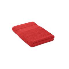 Vue Serviette coton bio 140x70 - Perry de couleur rouge| Krokrodeal