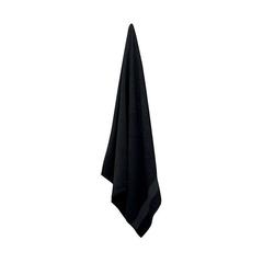 Vue Serviette coton bio 180x100 - Merry de couleur noir| Krokrodeal