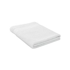 Vue Serviette coton bio 180x100 - Merry de couleur blanc| Krokrodeal