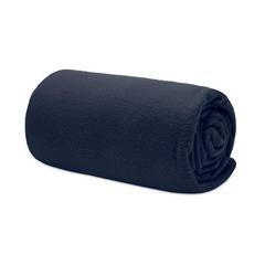 Vue Couverture de voyage en RPET - Musala rpet de couleur bleu| Krokrodeal