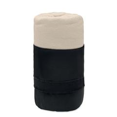 Vue Couverture de voyage en RPET - Musala rpet de couleur marron| Krokrodeal