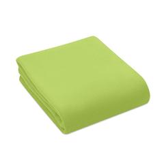 Vue Couverture de voyage en RPET - Musala rpet de couleur vert| Krokrodeal