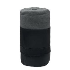 Vue Couverture de voyage en RPET - Musala rpet de couleur gris| Krokrodeal