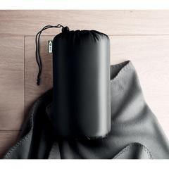 Vue Couverture de voyage en RPET - Musala rpet de couleur gris| Krokrodeal