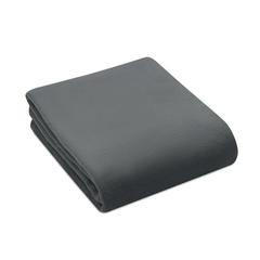 Vue Couverture de voyage en RPET - Musala rpet de couleur gris| Krokrodeal