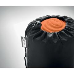 Vue Couverture de voyage en RPET - Musala rpet de couleur orange| Krokrodeal