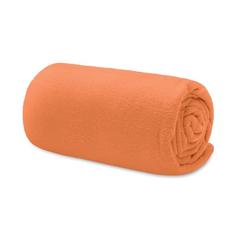 Vue Couverture de voyage en RPET - Musala rpet de couleur orange| Krokrodeal
