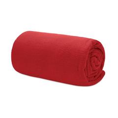 Vue Couverture de voyage en RPET - Musala rpet de couleur rouge| Krokrodeal
