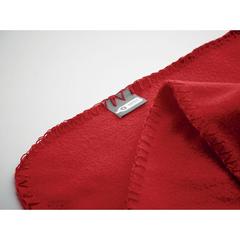 Vue Couverture de voyage en RPET - Musala rpet de couleur rouge| Krokrodeal