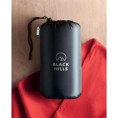 Vue Couverture de voyage en RPET - Musala rpet de couleur rouge| Krokrodeal