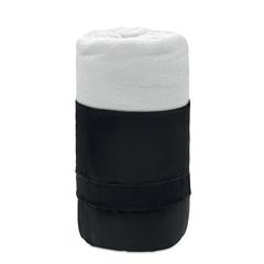 Vue Couverture de voyage en RPET - Musala rpet de couleur blanc| Krokrodeal