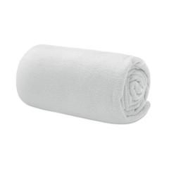 Vue Couverture de voyage en RPET - Musala rpet de couleur blanc| Krokrodeal