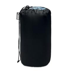 Vue Couverture de voyage en RPET - Dinara rpet de couleur bleu| Krokrodeal