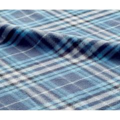 Vue Couverture de voyage en RPET - Dinara rpet de couleur bleu| Krokrodeal