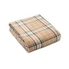 Vue Couverture de voyage en RPET - Dinara rpet de couleur marron| Krokrodeal