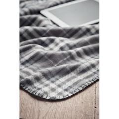 Vue Couverture de voyage en RPET - Dinara rpet de couleur gris| Krokrodeal