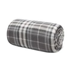 Vue Couverture de voyage en RPET - Dinara rpet de couleur gris| Krokrodeal