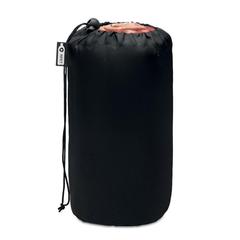 Vue Couverture de voyage en RPET - Dinara rpet de couleur rouge| Krokrodeal