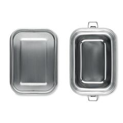 Vue Lunch box en acier inox. 750ml - Chan lunchbox de couleur gris| Krokrodeal